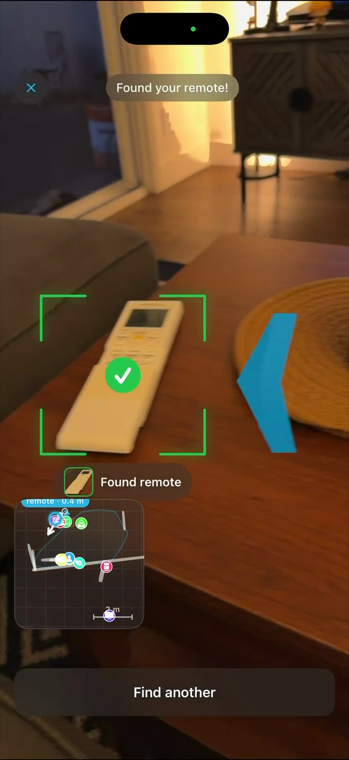 Reticle arrival on a remote