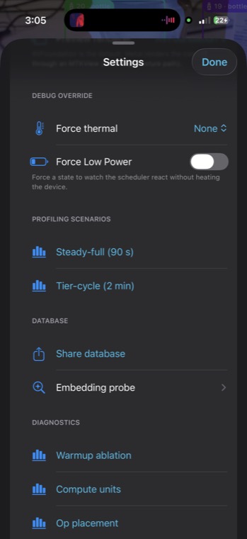 Developer Mode: forced thermal states and benches